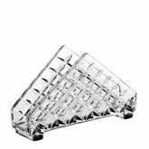 Bohemia Kristallen Diamond napkin holder 17 cm.