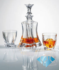 FLORALE WHISKY SET (1 KARAF + 6 GLAZEN)
