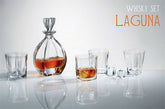LAGUNA WHISKY SET (1 KARAF + 6 GLAZEN)