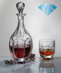 SAFARI WHISKY SET (1 KARAF + 6 GLAZEN)