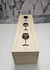 Modern wijnset - wijnkist met 0,7 l fles - Château la Courtiade 2019