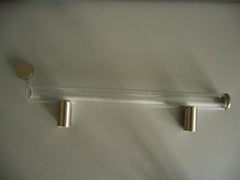 Glazen buisvormige handvat van 180 mm.