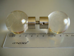 Glazen tweezijdige ronde handvatten