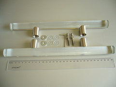 Glazen tweezijdige handvatten van 300 mm.