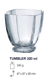 Arezzo Whiskeyglazen -Kristal - 320ml