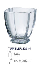 Arezzo Whiskeyglazen -Kristal - 320ml