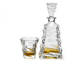 CASABLANCA WHISKY EN COGNAC SET (1 KARAF + 6 GLAZEN)