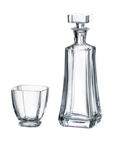 AREZZO WHISKY SET (SET 1 KARAF + 6 GLAZEN)