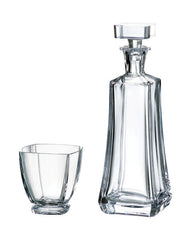 AREZZO WHISKY SET (SET 1 KARAF + 6 GLAZEN)