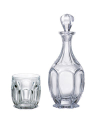 SAFARI WHISKY SET (1 KARAF + 6 GLAZEN)