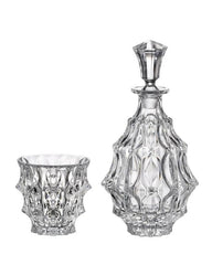 FORTUNE WHISKY, RUM EN BRANDY SET (1 KARAF + 6 GLAZEN)