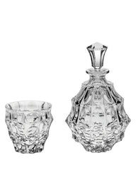 FORTUNE WHISKY, RUM EN BRANDY SET (1 KARAF + 6 GLAZEN)