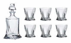 WHISKY SET QUADRO (1 KARAF + 6 GLAZEN)