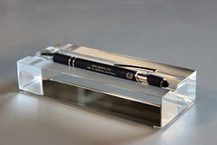 Glasblok 160x70x30 mm met een uitsparing voor een potlood