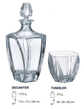 NEPTUNE WHISKY SET (1 KARAF + 6 GLAZEN)