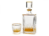 Nicolette Gouden Rand Whisky set Kristal