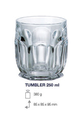 Safari Whiskeyglazen 250 ml.- 6 stuk