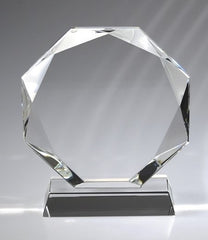 Glazen plaquette - Baas - 14 cm.