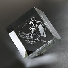 Glazen Kubus 40 mm met gekrompen hoek