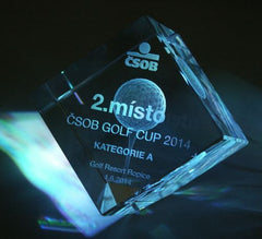 Glazen Kubus 40 mm met gekrompen hoek