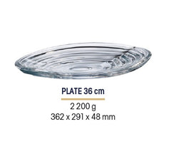 CASABLANCA Bord Kristal 36 Cm.