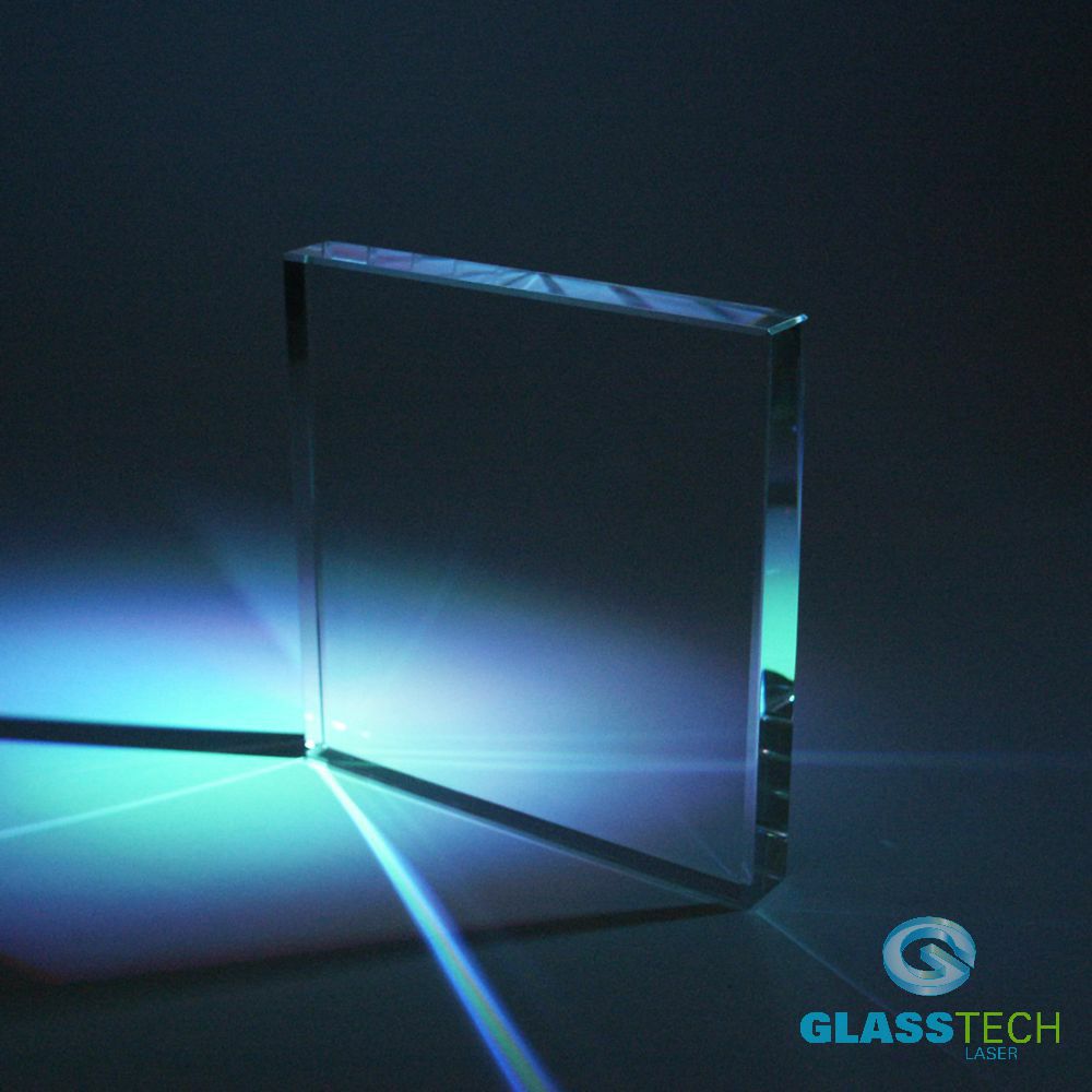 Glasplaat 100 x 100 x 20 mm