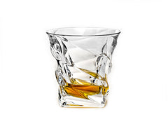 CASABLANCA Kristal whisky glazen 300 ml.-6 stuks