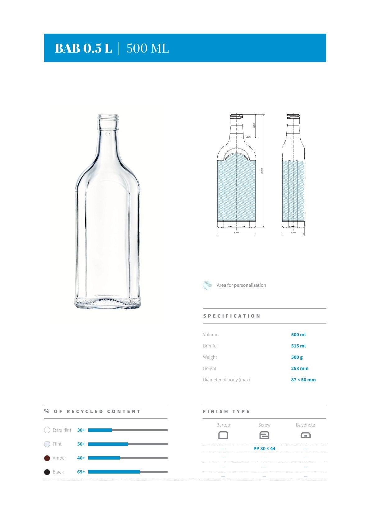 Fles - 009 - 0.5L
