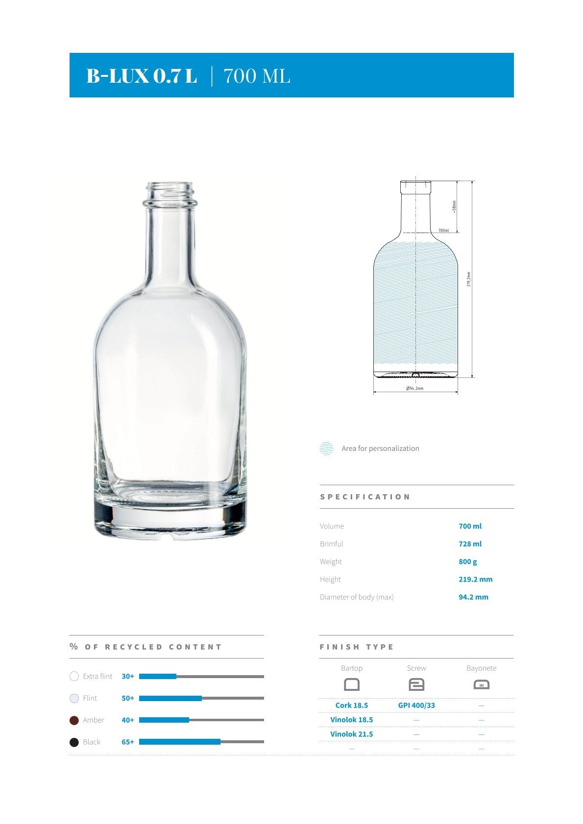 Fles - 007 - 0.7L